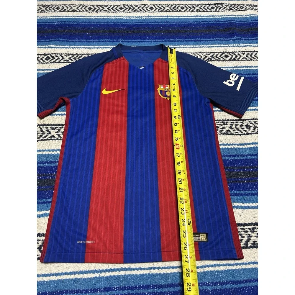 Nike FC Barcelona 2016/17 Messi 10 Aeroswift Authentic Soccer Jersey Medium